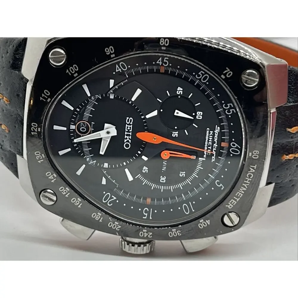 Seiko Sportura Chronograph SNL021 Alien 7L22-0AD0 Watch Needs new capacitor